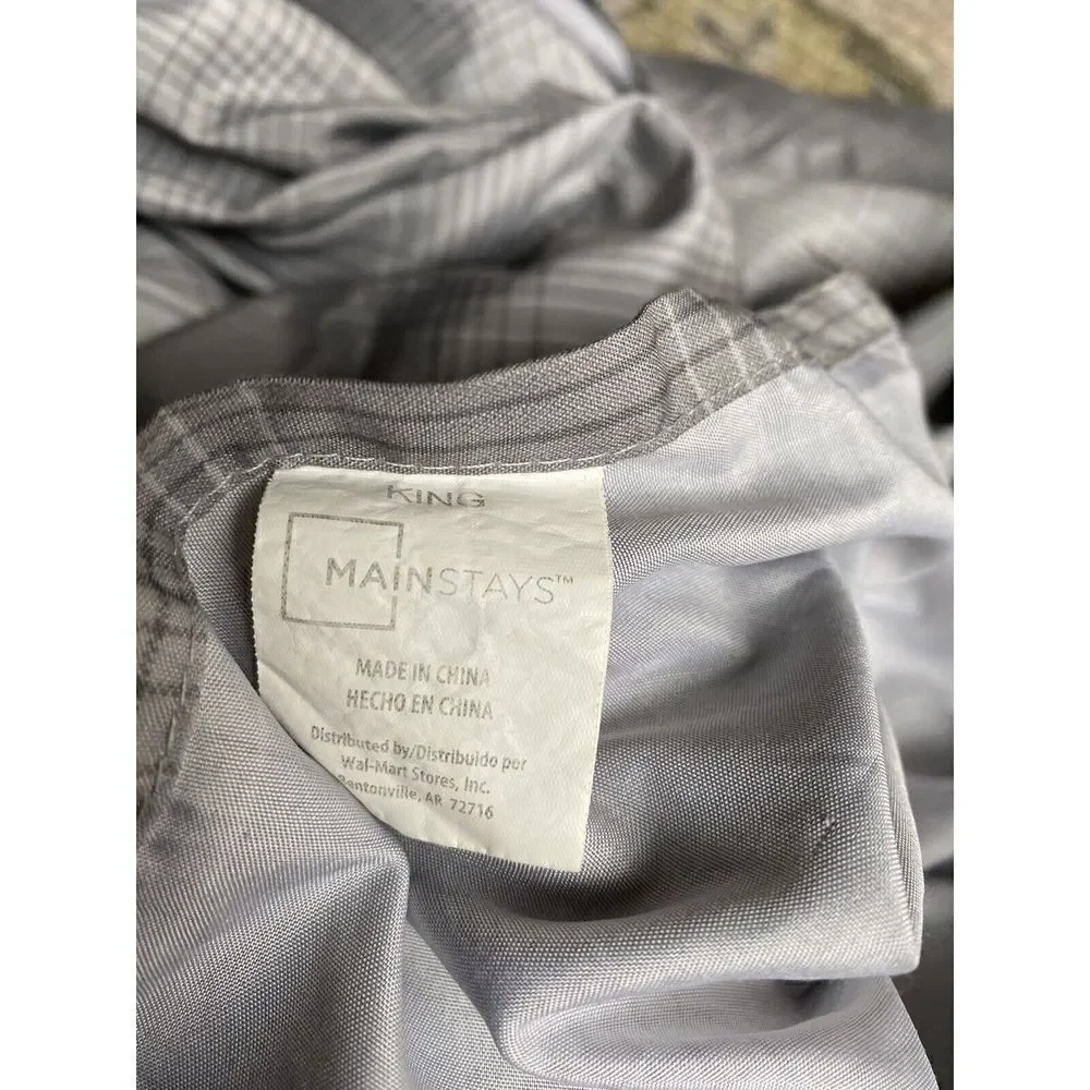 Mainstays Plaid Bed Flat Top Sheet